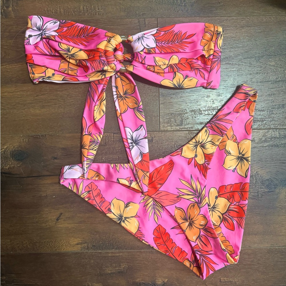 Kulani Kinis Island Romance Bandeau Bikini Set
